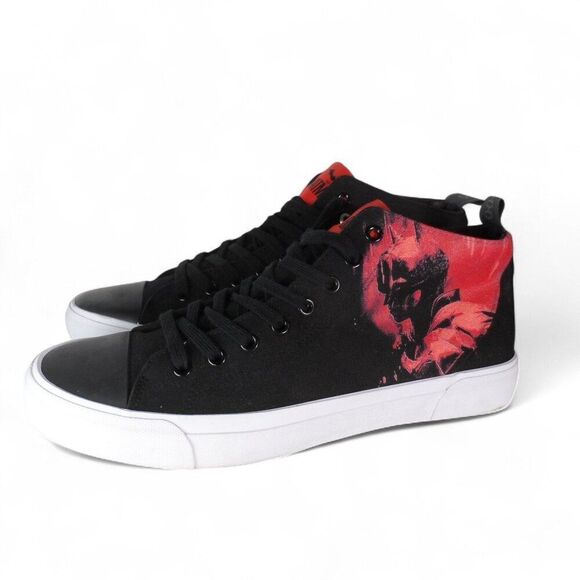 Akedo x The Batman Gotham Hero Signature High Top Sneakers Black / Red Men's 10 - Picture 2 of 11